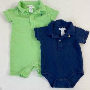 Baby boy Ralph Lauren polo onesie/romper and onesie bundle